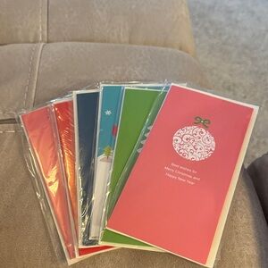 Holiday 6 Blank Cards - Vintage - NEW Christmas Happy New Year